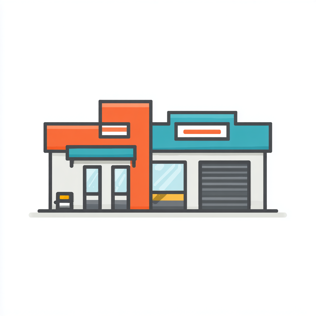 Verbrauchermärkte, Autohäuser