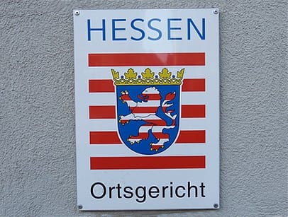 Ortsgericht schätzt haus