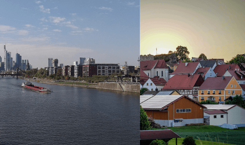 Rhein-Main-Gebiet und Oberpfalz